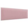 murando - Testata Letto Matrimoniale Imbottita - Rettangolo - Velluto Qualità - Antimacchia - 20x100 cm 1 Pezzo - Testiera Letto una Piazza e Mezza - Pannelli da Parete per Cameretta Bambini - Rosa
