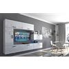 Furnitech C10 Future Parete attrezzate, Soggiorno moderno, Set mobile TV, Base porta TV (Senza led, C10/HG/W8 1A)