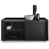 Mobili Fiver, Mobile Basso Romina (93,6x36x44 cm), 1 Anta, Nero Frassino, 93.6 cmx36 cmx44.3 cm, NF, Credenza Soggiorno Moderna, Made in Italy