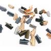 MRESXT 6/8/10/13mm Metallo Crimp End Fold Over Catenacci Cord End Clip Creazione di gioielli fai da te-06 Mixcolor-10mm (50 pezzi)