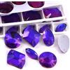 Brillabenny 36 Pietre Piatte Strass da Cucire, Mix di Cristalli per Decorare Tessuti, applicabili su Abiti, Vestiti, Body, Costumi e passamaneria (Viola Velvet)