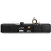 Mobili Fiver, Mobile Basso Romina (273,6x36x44 cm), 4 Ante, Nero Frassino, 273.6 cmx36 cmx44 cm, NF, Credenza Soggiorno Moderna, Made in Italy