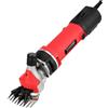StarTech Tagliacapelli elettrico per pecore e capre - Trimmer per lana - 6 velocità - Lame con 13 denti - Acciaio inossidabile - Tosatrice professionale per animali - Colore: rosso