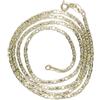 Never Say Never Collana in oro 18 carati, unisex, modello Valentino classico, 60 cm, leggera, elegante e versatile