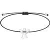 TIHNY Bracciale Angelo Custode per Uomo e Donna, Braccialetto Portafortuna in Corda Intrecciata Nera, Regalo di Amicizia, Regolabile
