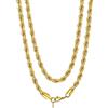 Richsteel Uomo Catena Corda Collane alla Moda Punk da Donna Uomo-3 mm/6 mm-Argento/Oro/Nero-46 cm a 76 cm di Lunghezza
