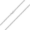 Ataria Collana da donna in argento sterling 925, 1,1 mm, 2,8 mm, peso: 1,6 - 17,2, dimensioni: 35 40 45 50 55 60 65, collana in argento