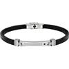 Morellato Bracciale da uomo, Collezione Moody, in Acciaio, cristalli, pelle - SQH26