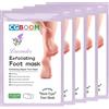 CGBOOM Maschera peel 5 Paia, calzini esfolianti rimuovi pelle morta, idratante piedi peeling maschera per pelle secca, talloni screpolati, calzini spa piedi per donne e uomini (Lavanda)