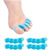 HUPOO Separatori per dita in gel, distanziatori per dita dei piedi, correttori per alluce valgo, correttore per dita a martello, utilizzato per manicure, yoga, pedicure per donne e uomini. 2 paia