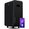 Klarstein DryFy Grand Smart 70L - Deumidificatore, WiFi App, Silenzioso, Timer 24h, Serbatoio da 8L, Deumidificatore Portatile per Casa, Bagno, Stanze 60-90m²