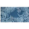 Floori Tappeto Moderno a pelo corto per Soggiorno e Camera da letto Tappeto Foglie Tropical Con Antiscivolo Tono su Tono Made in Italy dis.Amazzonia (Blu Indaco, 65x115 cm)