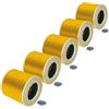 vhbw 5x filtro a pieghe piatte compatibile con Kärcher WD 3 V-17, WD 3 S V-4, WD 3 V-4, WD 3 V-20 aspirapolvere - giallo