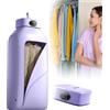 POADGBCN Stiratrice a vapore per indumenti appesi Macchina da stiro a vapore verticale automatica e wireless per una rapida rimozione delle pieghe(Purple)
