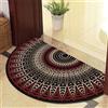 Eseriallen Tappeto Tappeti Zerbino Zerbini Tappetino Ingresso Interno Da Stuoie Per Entrata Casa Black Gold Luxury F (24) 50cm X 80cm