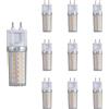 PAZWAHF Confezione da 10 - Lampadina a mais LED G12 8W 1200LM,12W 1800LM,18W 2700LM,3000K 6000K AC85V-265V Corrente costante senza sfarfallio, illuminazione lampadario non dimmerabile