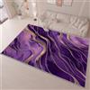 Generic Tappeto Astratto Linee Strutturatolavabile In Lavatrice - Pelo Corto Morbido E Antiscivolo, Ideale Per Soggiorno, Camera Da Letto, Facile Da Pulire 50 X 80 Cm Viola
