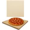 Reliapart Pietra per pizza 33 x 33 cm per forno e barbecue, pietra quadrata in cordierite con spessore di 1 cm, temperatura massima 800 °C, ideale per pizza croccante, pane, biscotti e altro ancora
