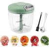 NAILAO Tritatutto manuale 900 ml, Tritatutto a Corda, Trita Verdure Manuale, 4 Lame In Acciaio Inossidabile, per Aglio Trita Carote Mandorle Spezie (verde)