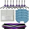 Chuancheng Kit di accessori da 17 pezzi per aspirapolvere Samsung Powerbot-E VR05R5050WK, 1 spazzola principale, 8 spazzole laterali, 4 filtri, 4 panni per mocio