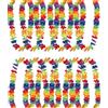 Generico Set di 240 collane hawaiane con fiori hawaiani, collana hawaiana tropicale, luau hawaiano, fiori lei, per vestiti, feste, feste in spiaggia
