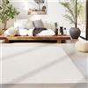 SIMPEX Tappeto Lavabile a Pelo Corto 200x290 cm Crema Moderno