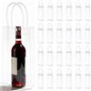 GAOUTO 24 refrigeratori per bottiglie trasparenti, 10 x 10 x 25 cm, in PVC, a prova di perdite, con manico, per birra fredda, vino, bevande, feste, attività all'aperto, campeggio