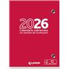 Grafoplás Grafoplas - Taco Calendario 2026 da tavolo, 8,3 x 11 cm, visualizzazione giornaliera, calendario collaborativo, carta 70 grammi, certificato FSC, materiale ufficio perfetto per scrivania, da gennaio a