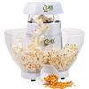 Cornfit PM 1160 - Popcorn maker automatico ad aria calda, con grande ciotola rimovibile da 4,5 litri, colore: Bianco