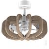 Cecotec Ventilatore da Soffitto con Luce 3 Pale Retrattili EnergySilence Aero 100 EcoGreen. 10W, Motore DC, Diametro 20, Telecomando, 3 Velocità, Timer, Materiale Riciclato, Lampadina Non Inclusa