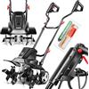 MASKO® Motozappa elettrica 1500W | larghezza di lavoro 40 cm - profondità di lavoro 20 cm | zappatrice per terreno | fresatrice agricola - coltivatore - fresa da giardino | zappatrice elettrica