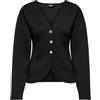 ONLY ONLNAOMI - Felpa da Donna, Nero, M
