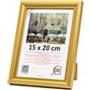 3-B - Cornice portafoto modello Mori in oro - 15 x 20 cm - con vetro acrilico