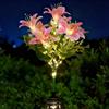 Fancysky Luci Solari da Giardino Esterno, Lampade Solari con 7 Fiori Bianco Caldo, Decorazioni da Giardino ad Energia Solare per Balcone, Terrazzo, Vasi da Fiori, Cortile, Matrimonio (B)