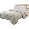 Home Tresor - Trapunta Invernale Matrimoniale Imbottita in Morbida Microfibra Piumone Letto Trapuntato Caldo Due Piazze 250 x 250 cm Autunno Inverno Coperta Fantasia Monella Tartan Urbano Grigio