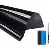 NewL Pellicola PET Vetri Auto Autoadesiva Nero 50 x 200 cm | Vari colori & misure, prot. UV 99%, attrezzi inclusi, spess. 0,06mm, uso auto,casa,ufficio,negozio,pellicola vetri