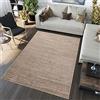TAPISO Sari Tappeto Soggiorno Moderni Pelo Corto Motivo Monocromatico Tinta Unita Beige Marrone Salotto Sala Camera Oeko-Tex 140 x 190 cm