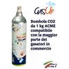 Gas-Up GAS UP Bombola Co2 da 1 kg Ricaricabile Attacco Acme