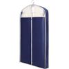 QiaoRong Custodie per Abiti, Buste per Vestiti Grande con Cerniera e Finestra Trasparente Visibile Copriabiti da Armadio per Pelliccia, Visone, Piumino, Cappotto di Cotone(Blue,60x10x110cm/24x4x43in)