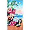 CARTOON Telo mare Minnie Disney asciugamano in microfibra di poliestere per bambini 240 gsm dimensione 70 x 140 cm spiaggia piscina