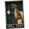 SOOBSOO Well Crap Cartello divertente idea regalo - per toilette e bagni - 20 x 30 cm Forex in 3 mm di spessore