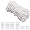 KALUROIL Catenella Per Tende A Rullo Tende Verticali Catena Inferiore Cieca in POM Resistente per Riparazioni e Ricambi Con 10 fibbie di perline - Lunghezza 10m (Bianco)