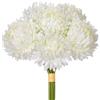 Arborus 3 fiori di crisantemo artificiali da 22,9 cm, fiori di crisantemo bianchi con stelo in seta finta fiori artificiali realistici per vaso composizione flora matrimonio casa primavera decorazione