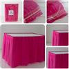 Orkidea Gonna da tavolo con tulle - Made in Italy - Dimensioni: 74 x 420 cm (fucsia)