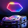 TAUDUDE TAUDUEDE RGB Plafoniera LED esagonale 1 Hex Illuminazione per garage | luci da soffitto esagonali super luminose dimmerabili e collegabili con telecomando Bar, Feste, Palestra, Sala E-sport