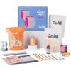 Sculpd, Kit per creare candele con argilla autoindurente, per 2 persone, per principianti e adulti, con cera di soia ecologica, oli profumati, vernice, utensili e guida (lingua italiana non garantita)