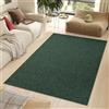 TAPISO Nizza Tappeto Soggiorno Pelo Corto Antiscivolo Lavabile Design Moderno Monocolore Tinta Unita tonalità Verde Salotto Camera Sala Oeko-Tex 120 x 170 cm