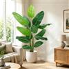 Fairblo 180 cm Piante Finte da Interno Albero Finto Banano Artificiale Uccello del Paradiso Piante Finte Grandi Piante Artificiali con Vaso Banano Finta per Soggiorno Ufficio Giardino Deco