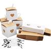 TESSTSY 30 pièces Scatoline Regalo Cartone con Cuore 5.5x5.5x5.5 cm