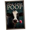 SOOBSOO Have A Nice Poop Cartello divertente idea regalo - per toilette e bagni - 20 x 30 cm Forex in 3 mm di spessore
